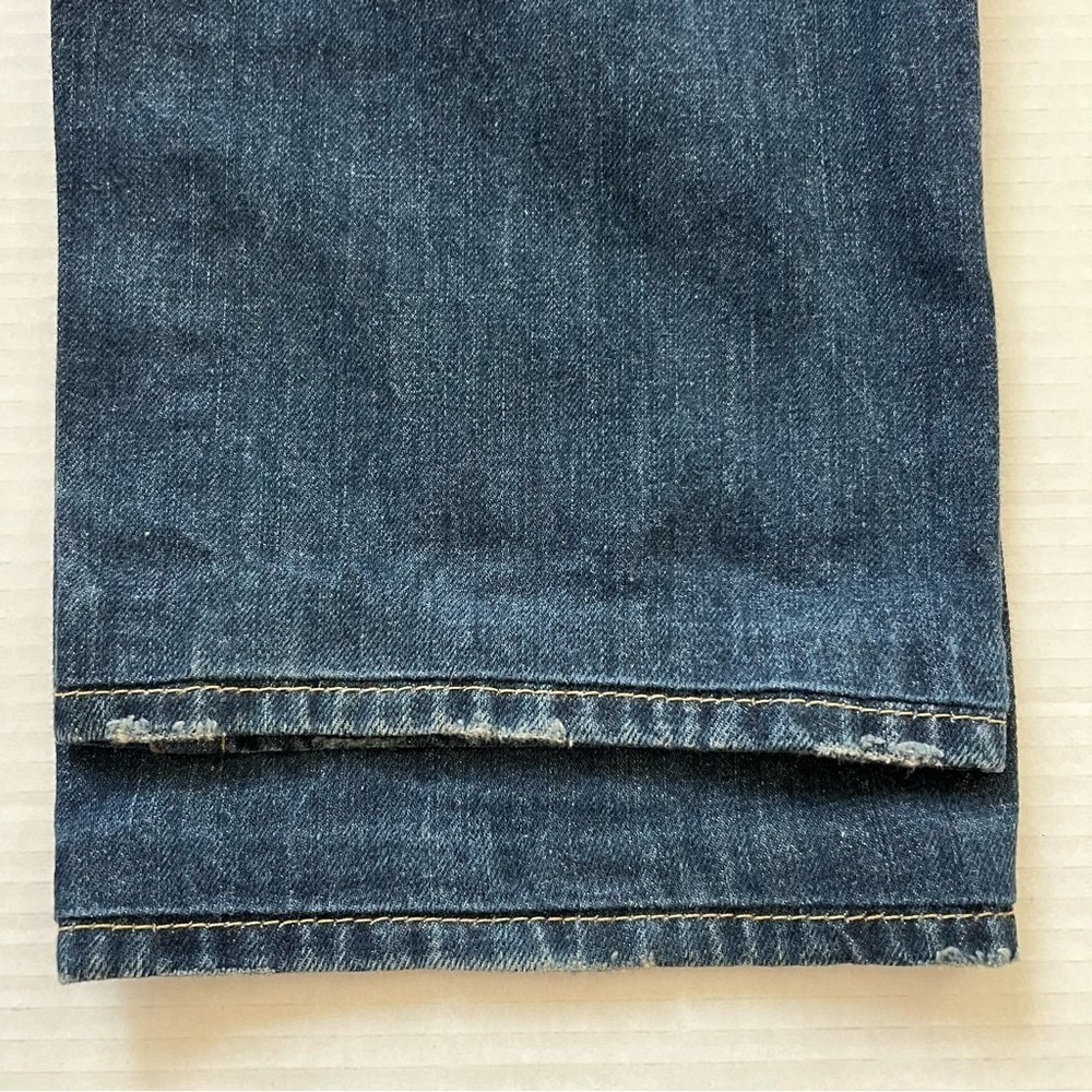 Vintage True Religion Rainbow Rope Stitch Button Fly Made in USA Jeans SZ 34 - Picture 8 of 17